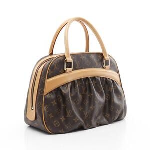 Louis Vuitton Mitzi handbag canvas leather Monogram pattern Brown